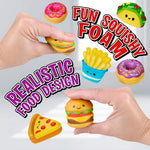 12-Piece Mini Foodie Squishy Sensory Toy Set