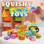 12-Piece Mini Foodie Squishy Sensory Toy Set