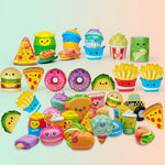 12-Piece Mini Foodie Squishy Sensory Toy Set