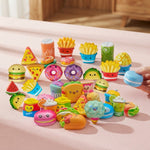 12-Piece Mini Foodie Squishy Sensory Toy Set