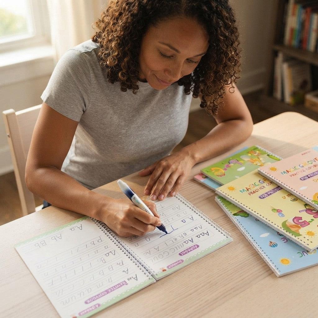 Reusable Magic Handwriting Tracing Workbook